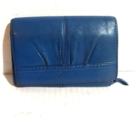 Coach vintage Blue Women's wallet - Picture 1 of 5